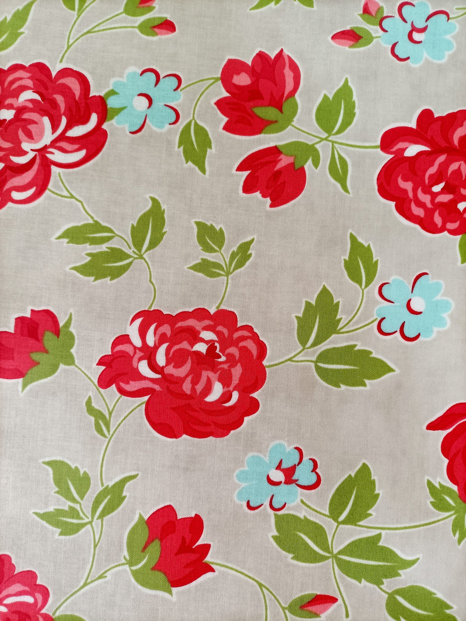 Marmalade roses laminated cotton