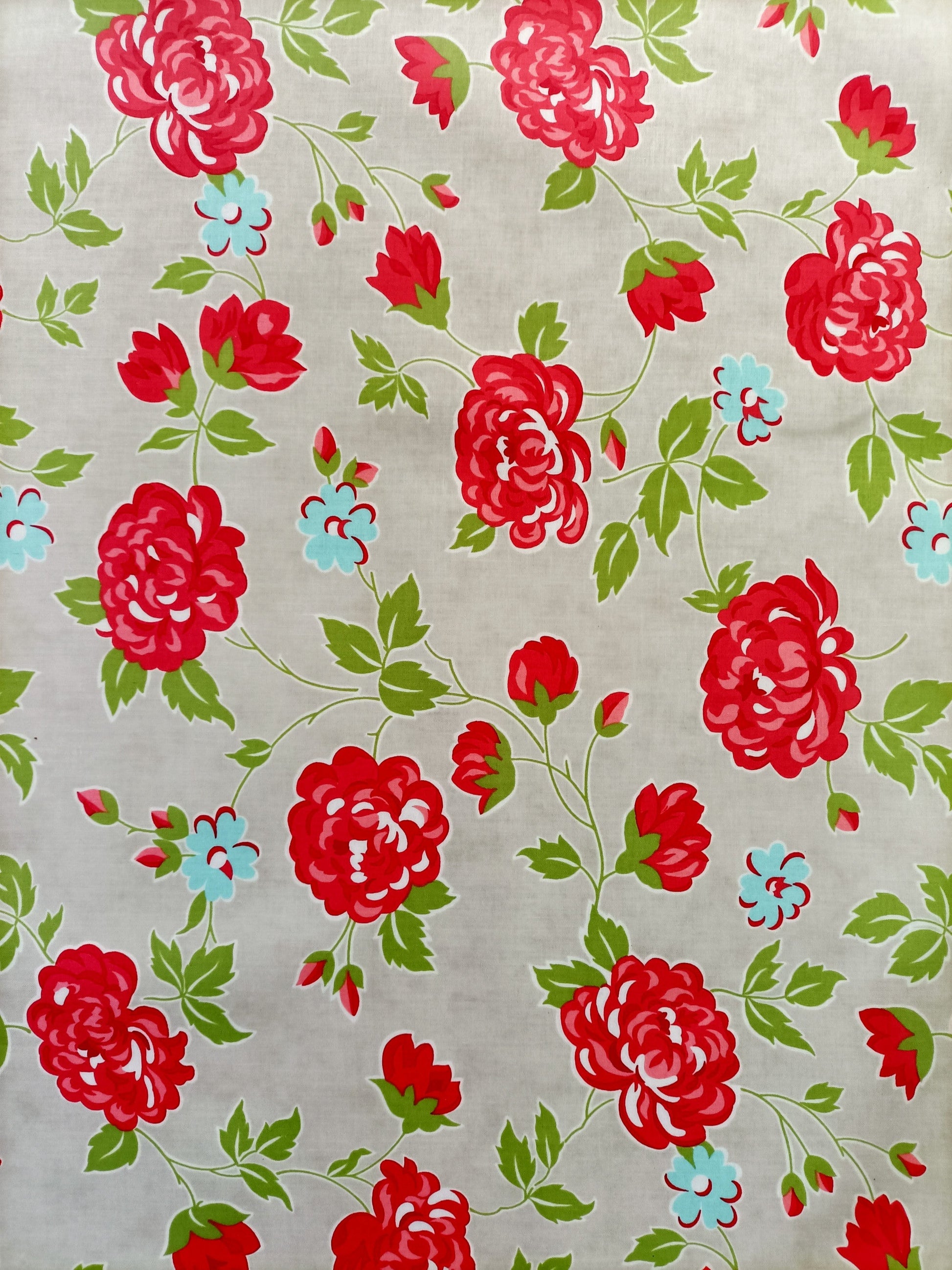 Marmalade roses laminated cotton