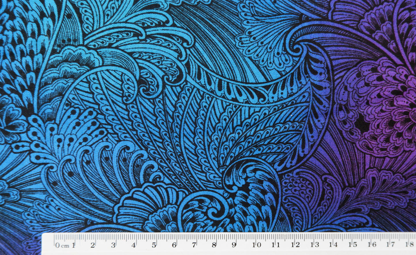 Cotton Fabric - Peacock Flourish - Benartex