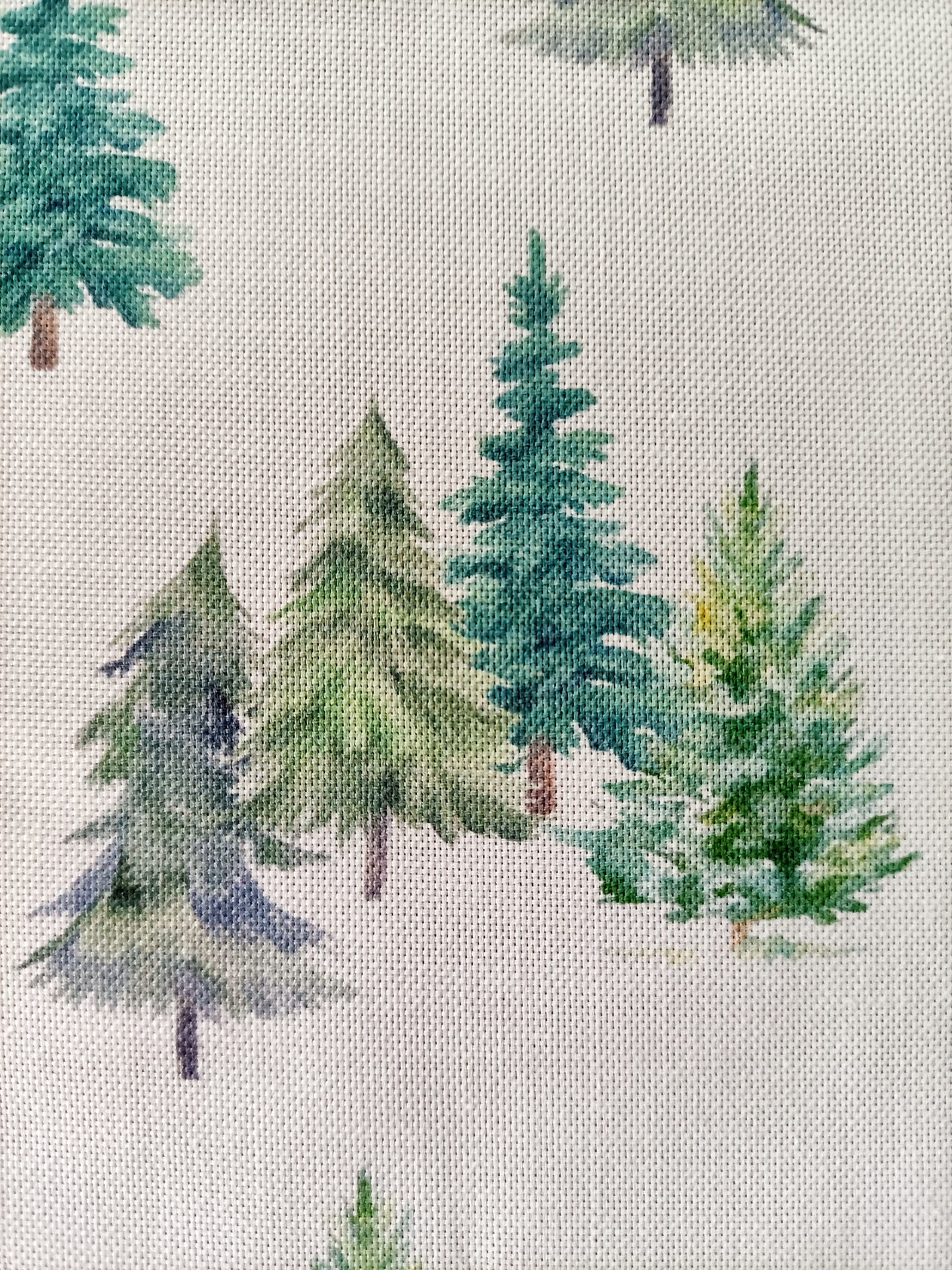 Christmas trees, Cotton linen weave