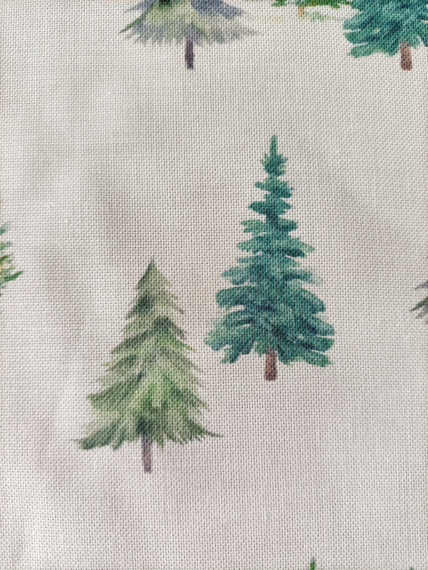 Christmas trees, Cotton linen weave