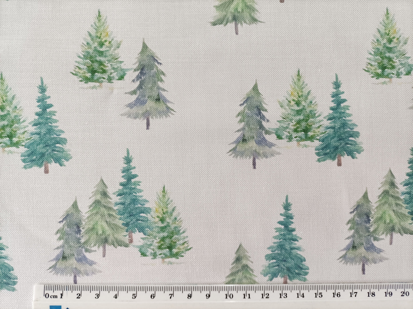 Christmas trees, Cotton linen weave