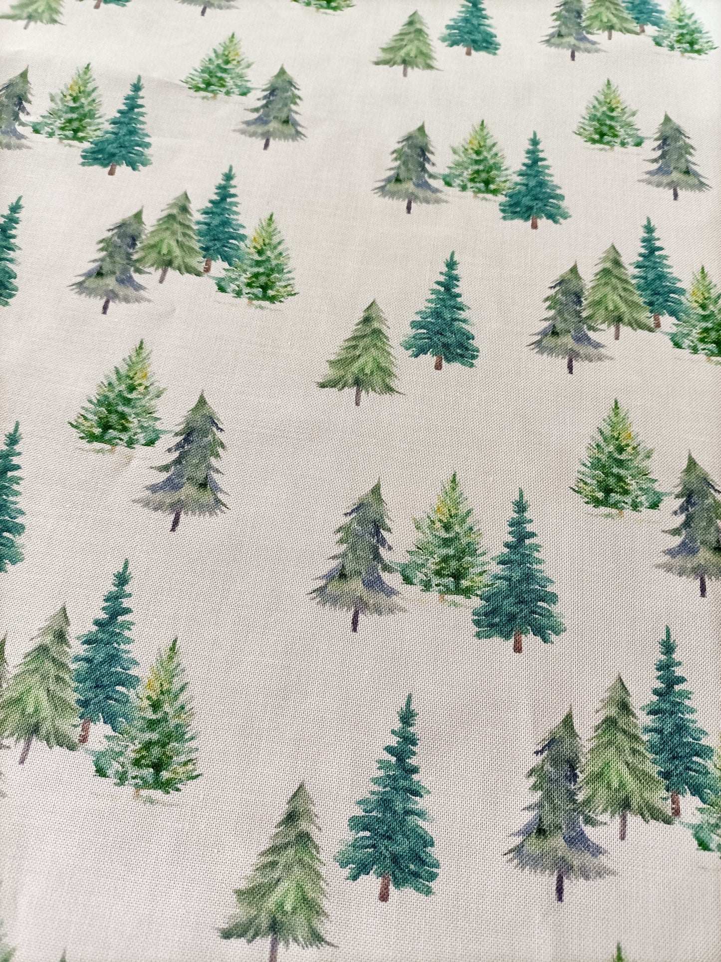 Christmas trees, Cotton linen weave