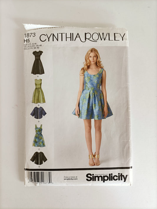 Simplicity 1873, Petite dress and cape jacket pattern, Size 6 - 14