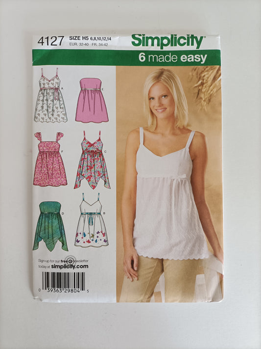 Simplicity 4127, Misses top pattern, sizes 6 - 14